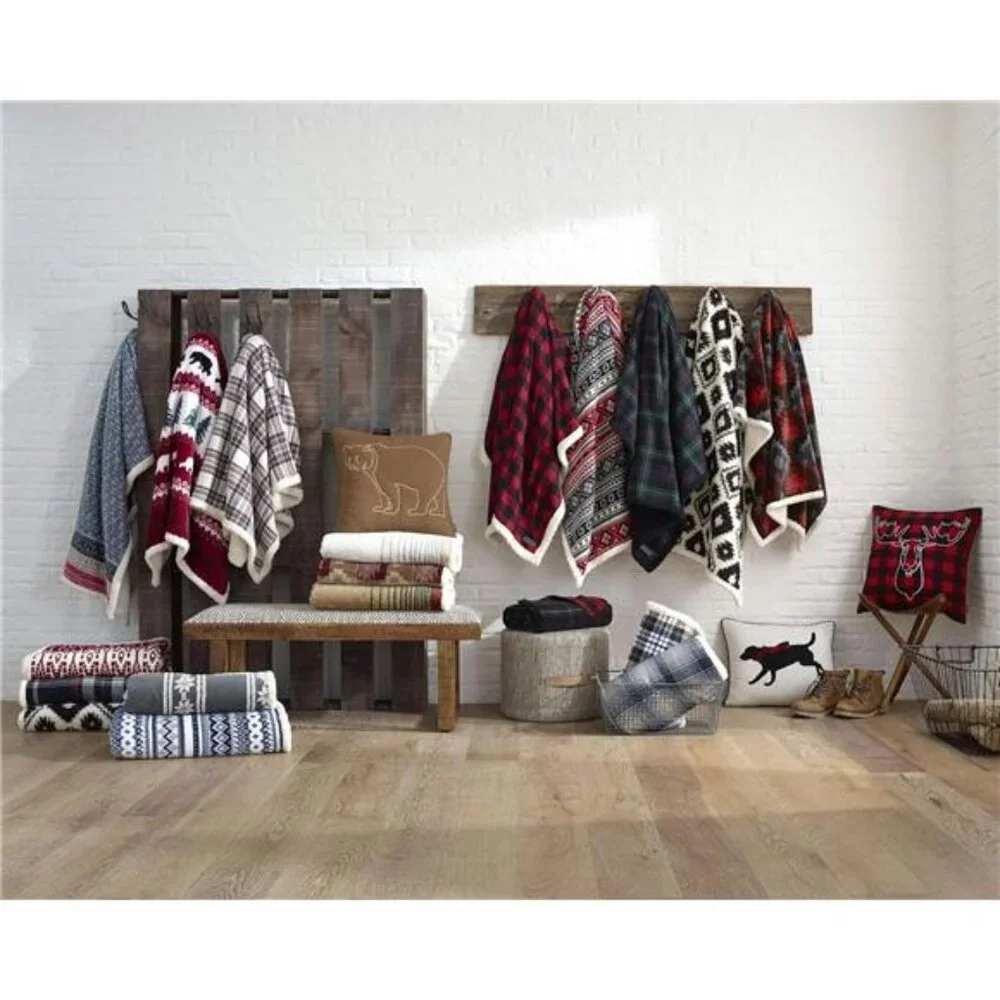 Blanket, Super Soft Reversible Sherpa & Brushed Fleece Bedding, Throw Blankets